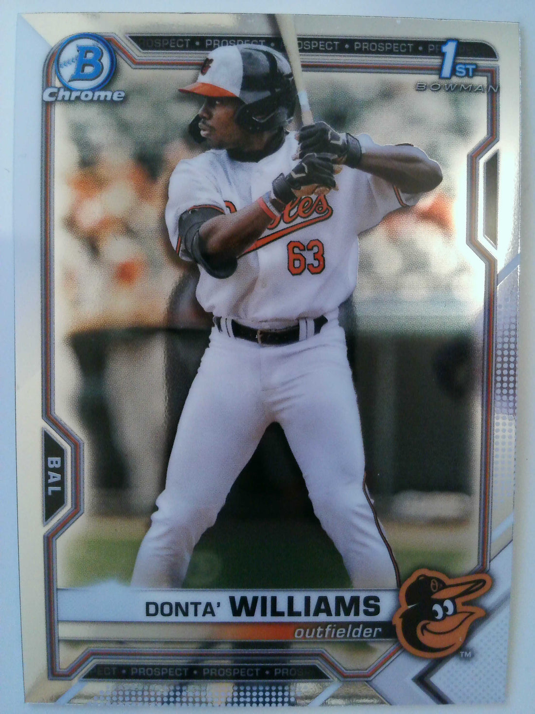 2021 Bowman Draft Baseball Chrome Donta' Williams #BDC-90