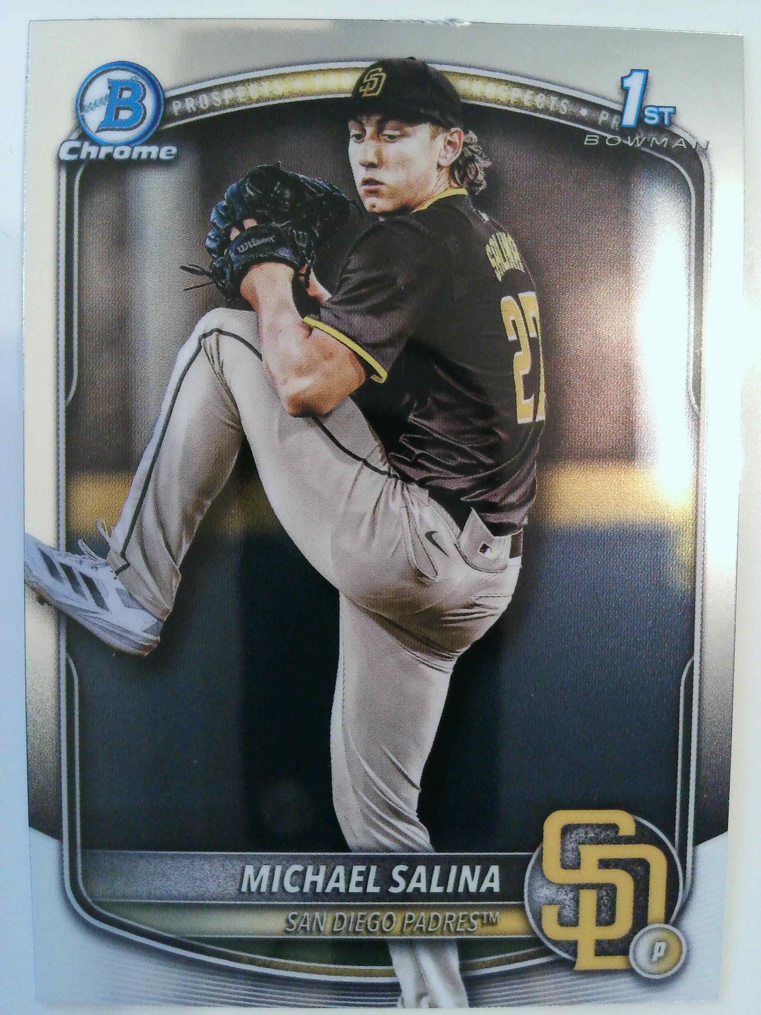 2025 Bowman Draft Baseball Chrome Michael Salina #BDC-76