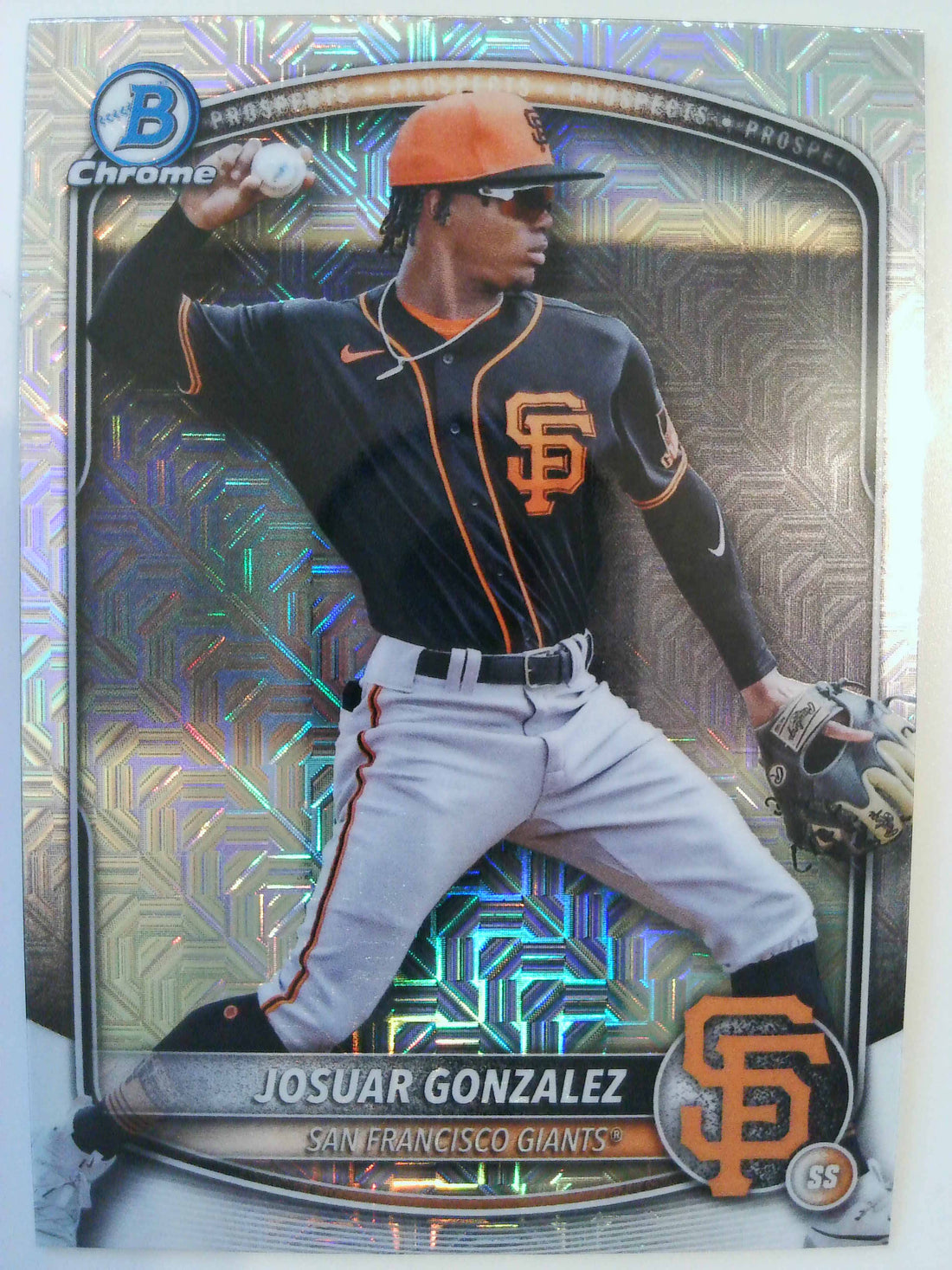 2025 Bowman Draft Baseball Chrome Mojo Refractor Josuar Gonzalez #BDC-182