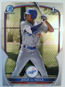 2023 Bowman Baseball Chrome Prospects Josue De Paula #BCP-111
