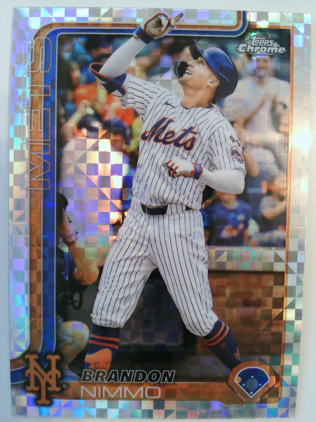 2025 Topps Chrome Baseball X-Fractors Brandon Nimmo #280