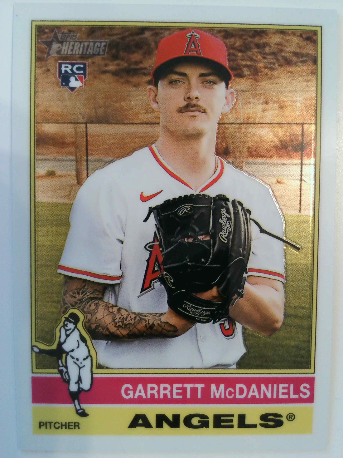 2025 Topps Heritage Baseball Chrome Garrett McDaniels #578 Rookie