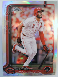 2025 Topps Chrome Baseball Refractors Jeimer Candelario #85