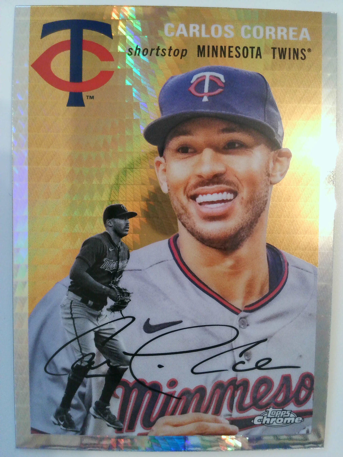 2023 Topps Chrome Platinum Anniversary Prism Refractors Carlos Correa #244