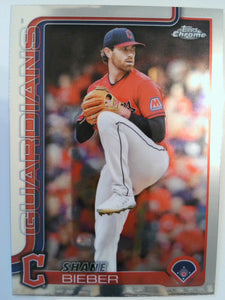 2025 Topps Chrome Baseball Shane Bieber #13