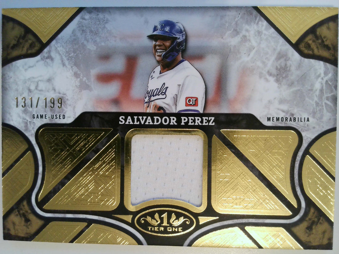 2025 Topps Tier One Baseball Tier One Relics 131/199 Salvador Perez #T1R-SP