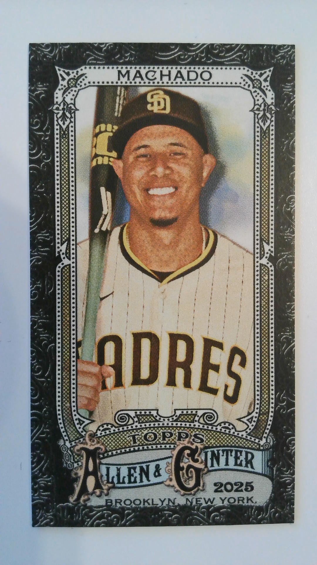 2025 Topps Allen & Ginter Baseball Mini Black Border Manny Machado #134