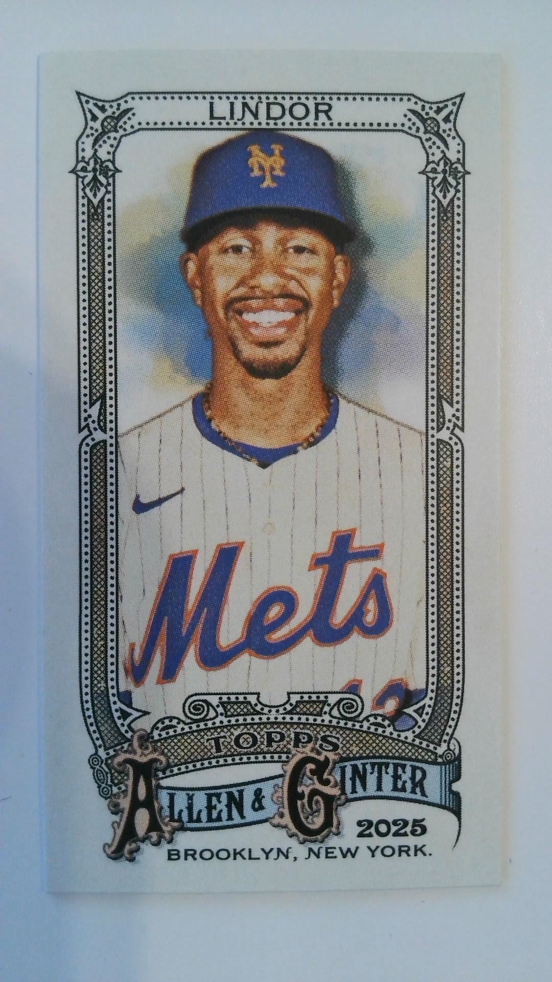 2025 Topps Allen & Ginter Baseball Mini Francisco Lindor #110