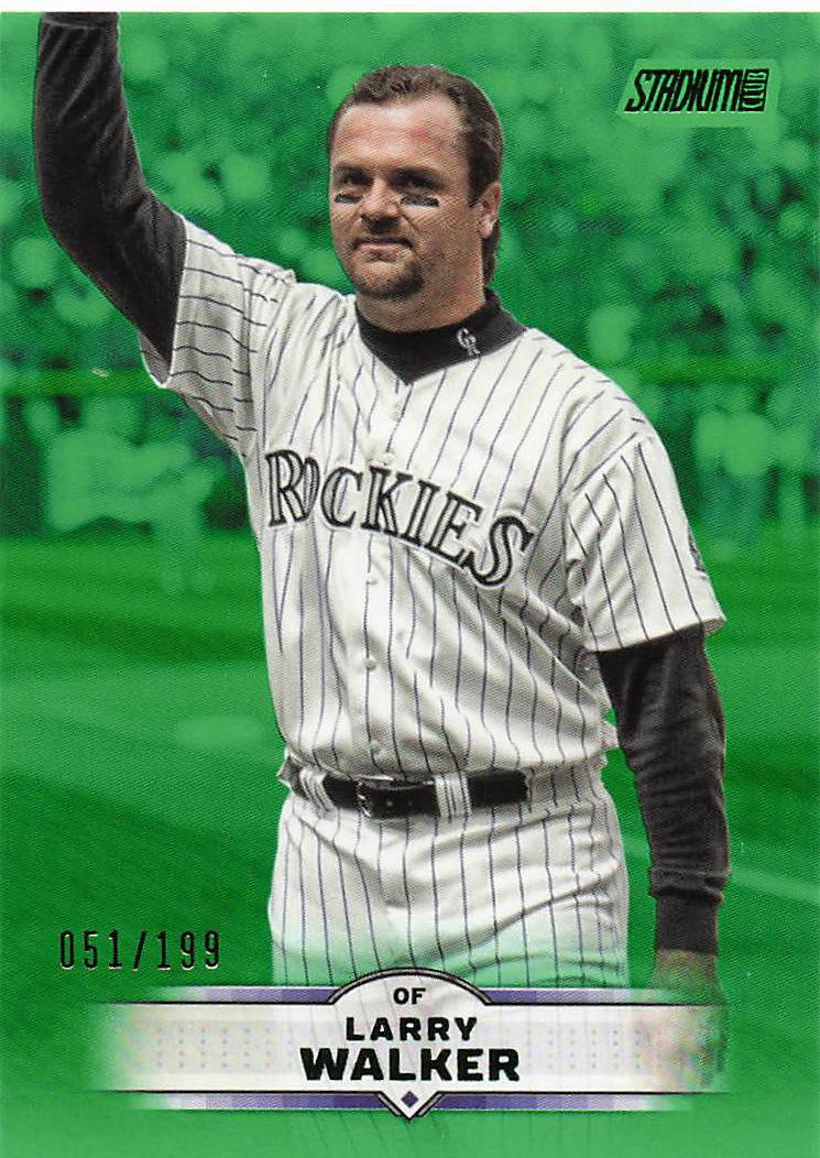 2025 Stadium Club Baseball Green Foil 051/199 Larry Walker #36