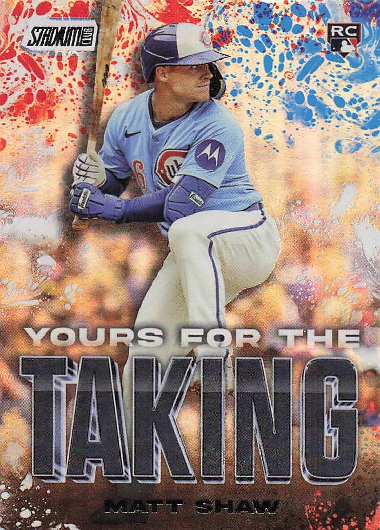 2025 Stadium Club Baseball Yours for the Taking Matt Shaw #YK-3