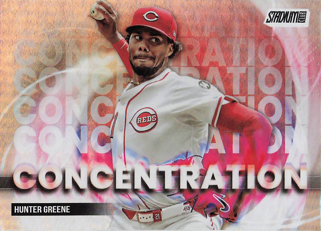 2025 Stadium Club Baseball Concentration Hunter Greene #C-16