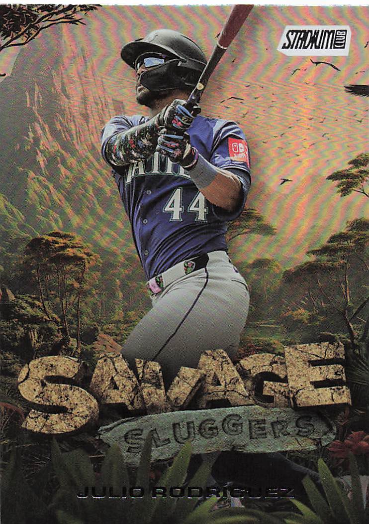 2025 Stadium Club Baseball Savage Sluggers Julio Rodríguez #SS-1