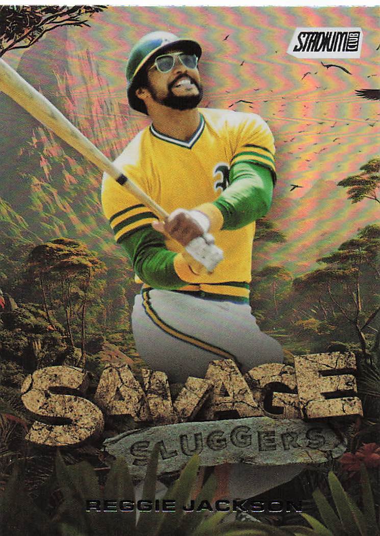 2025 Stadium Club Baseball Savage Sluggers Reggie Jackson #SS-11