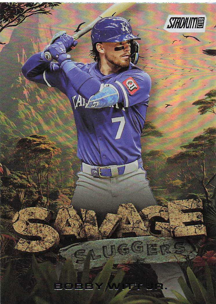 2025 Stadium Club Baseball Savage Sluggers Bobby Witt Jr. #SS-6