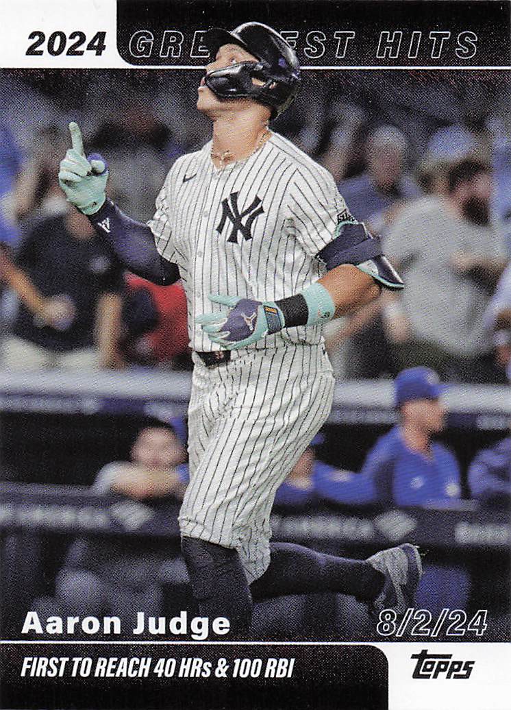 2025 Topps Baseball 2024 Greatest Hits Aaron Judge #GH-1