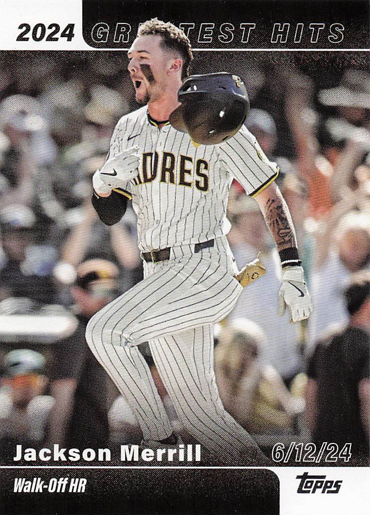 2025 Topps Baseball 2024 Greatest Hits Jackson Merrill #GH-12