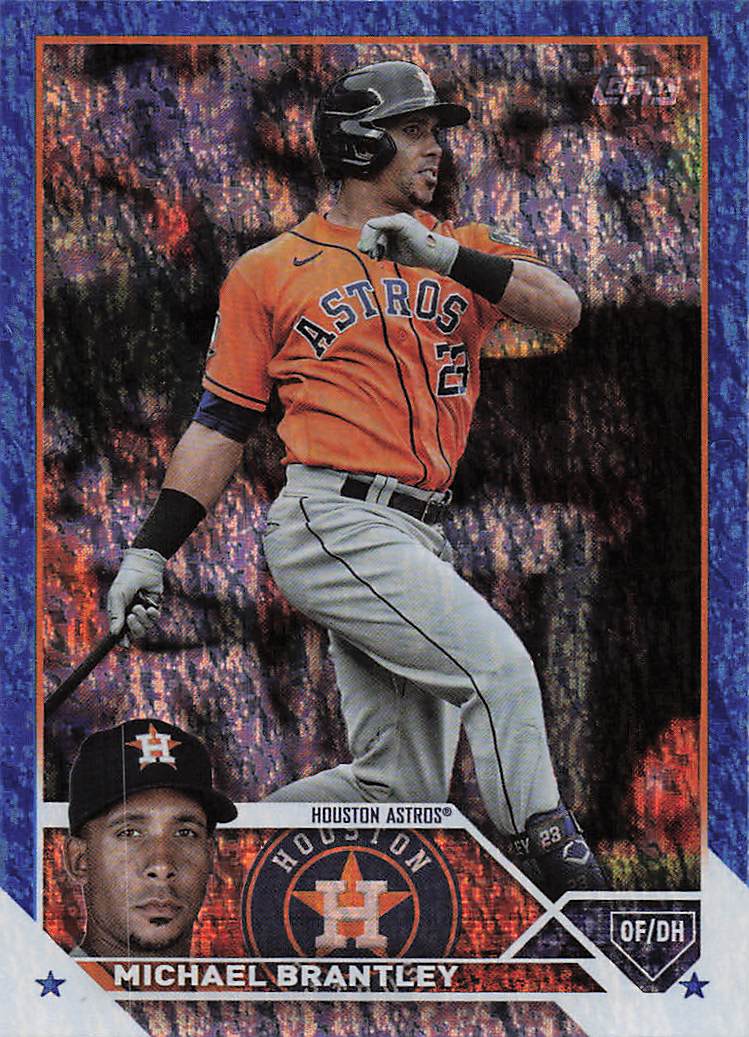 2023 Topps Baseball Blue Foilboard 349/999 Michael Brantley #628