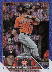 2023 Topps Baseball Blue Foilboard 349/999 Michael Brantley #628