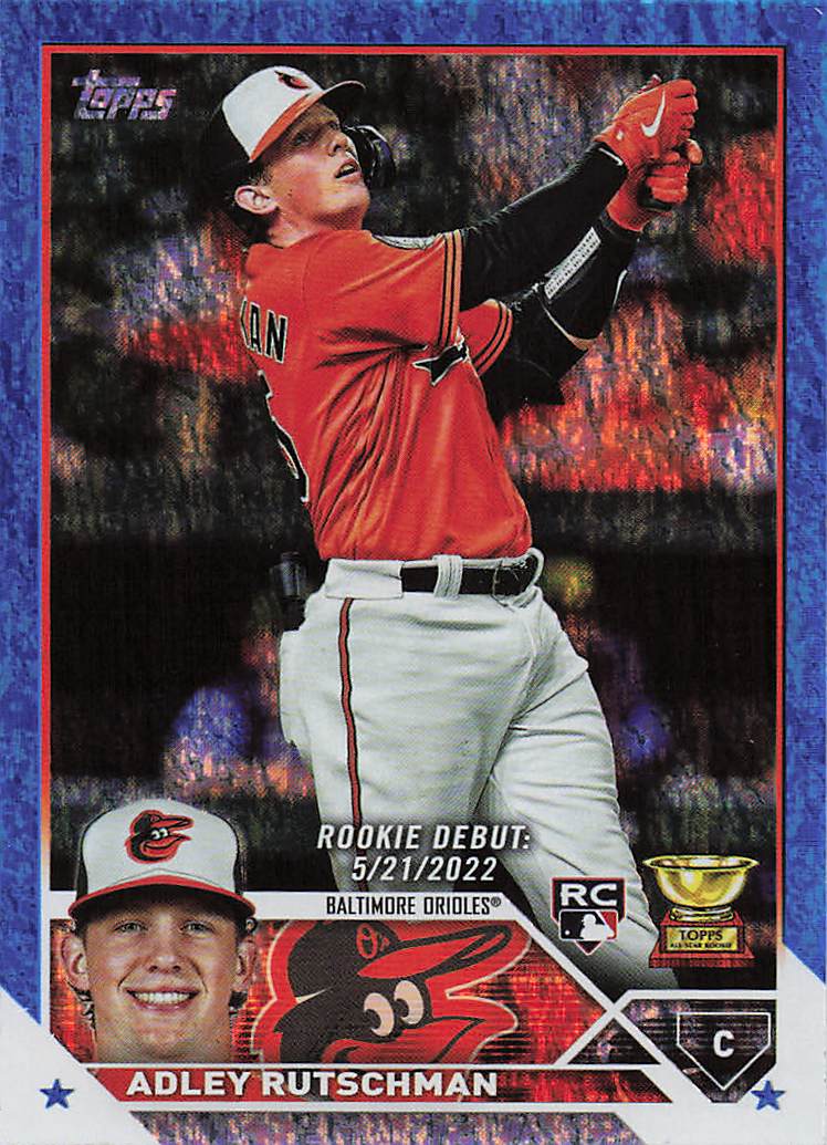 2023 Topps Update Baseball Blue Foil 924/999 Adley Rutschman #US180