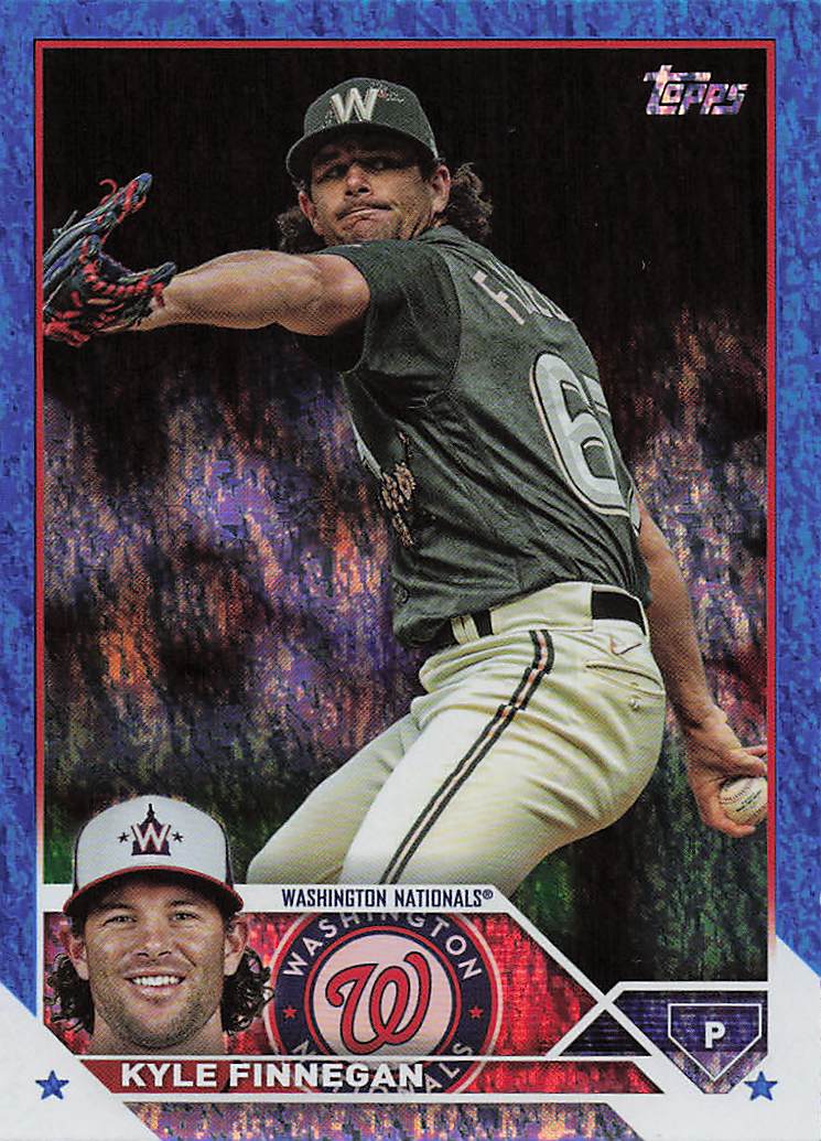 2023 Topps Update Baseball Blue Foil 081/999 Kyle Finnegan #US249