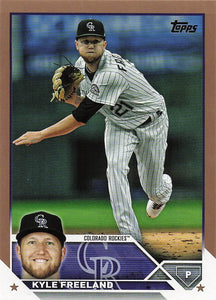 2023 Topps Baseball Gold 0068/2023 Kyle Freeland #348