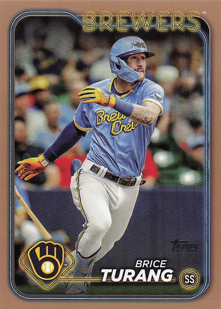 2024 Topps Baseball Gold 1588/2024 Brice Turang #570