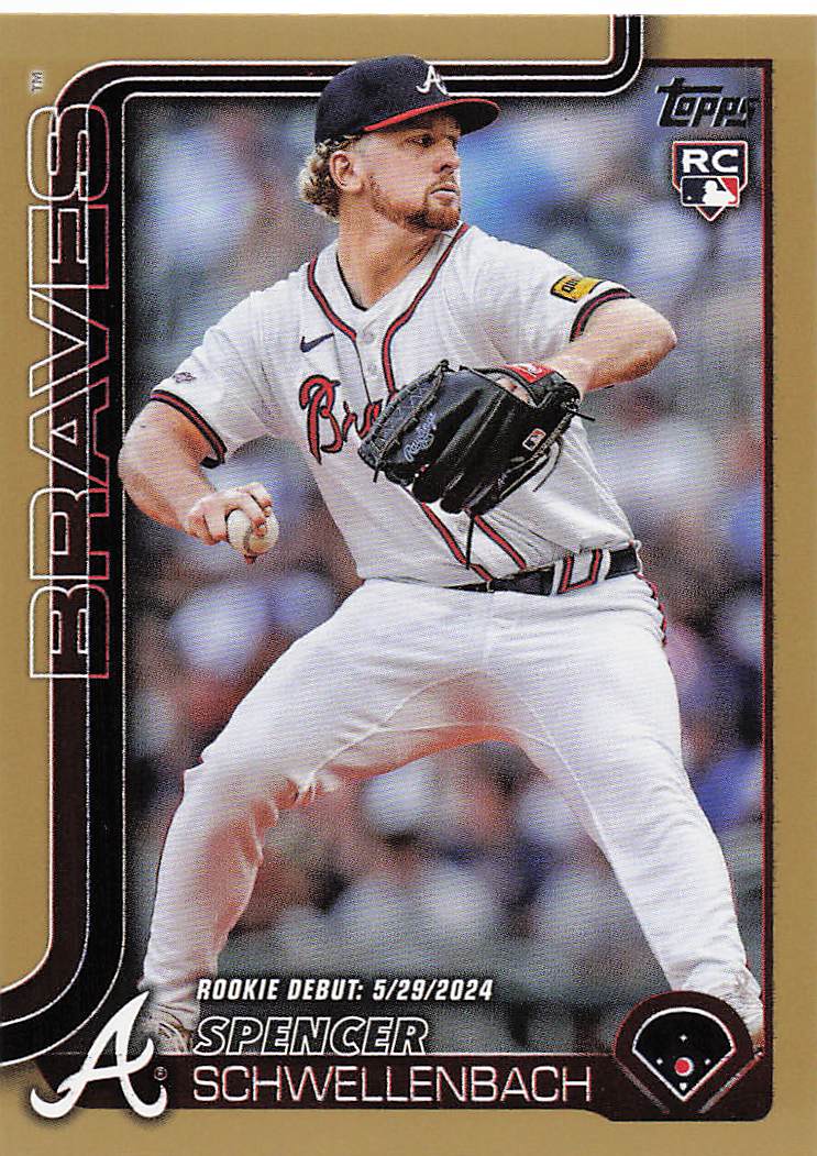 2025 Topps Update Baseball Gold 1122/2025 Spencer Schwellenbach #US327