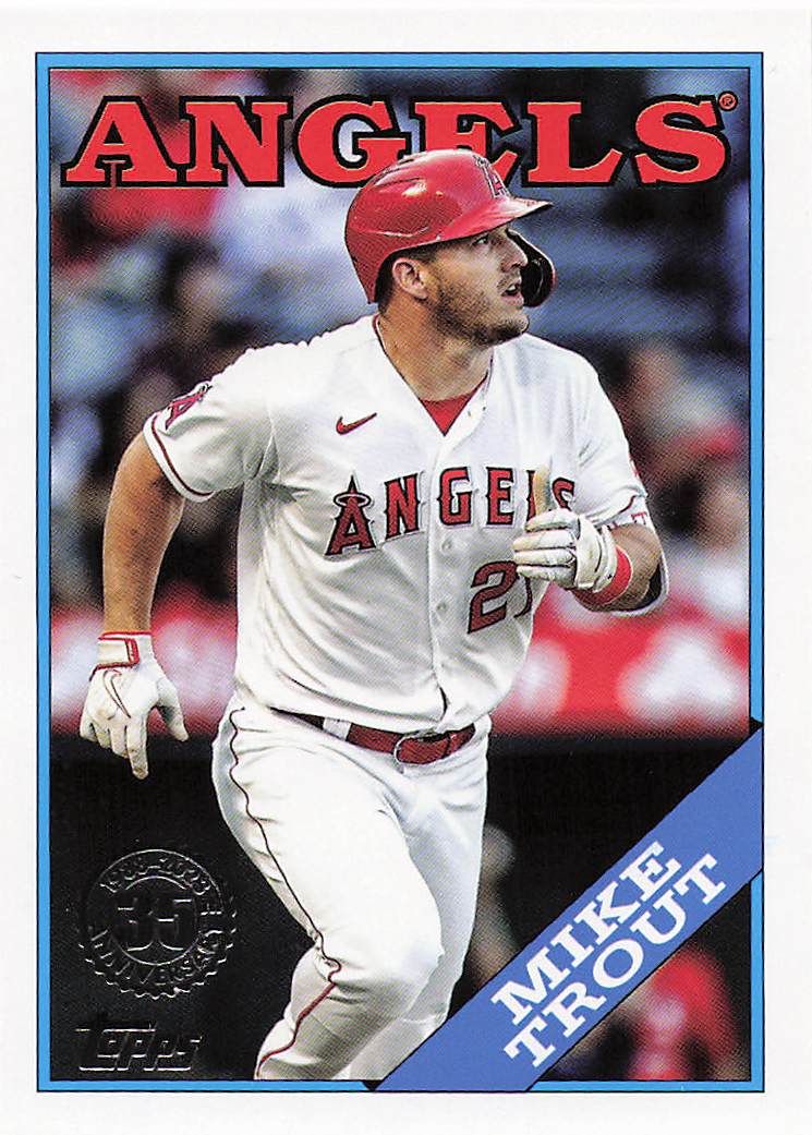 2023 Topps Update Baseball 1988 Topps Mike Trout #88US-3