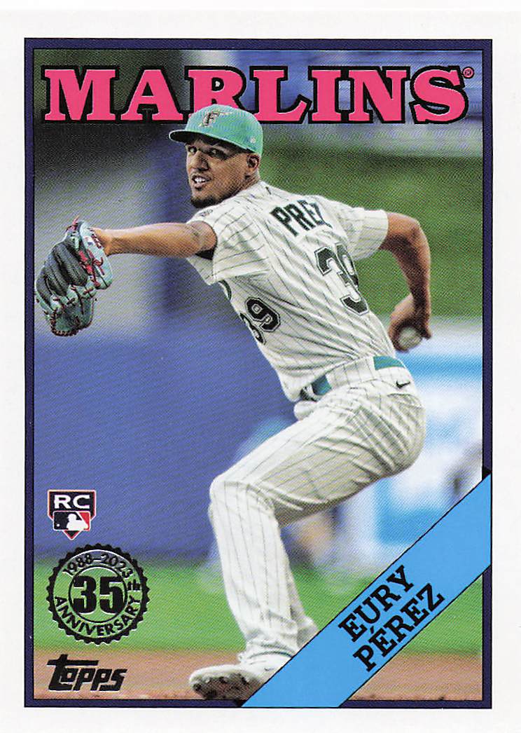 2023 Topps Update Baseball 1988 Topps Eury Pérez #88US-28