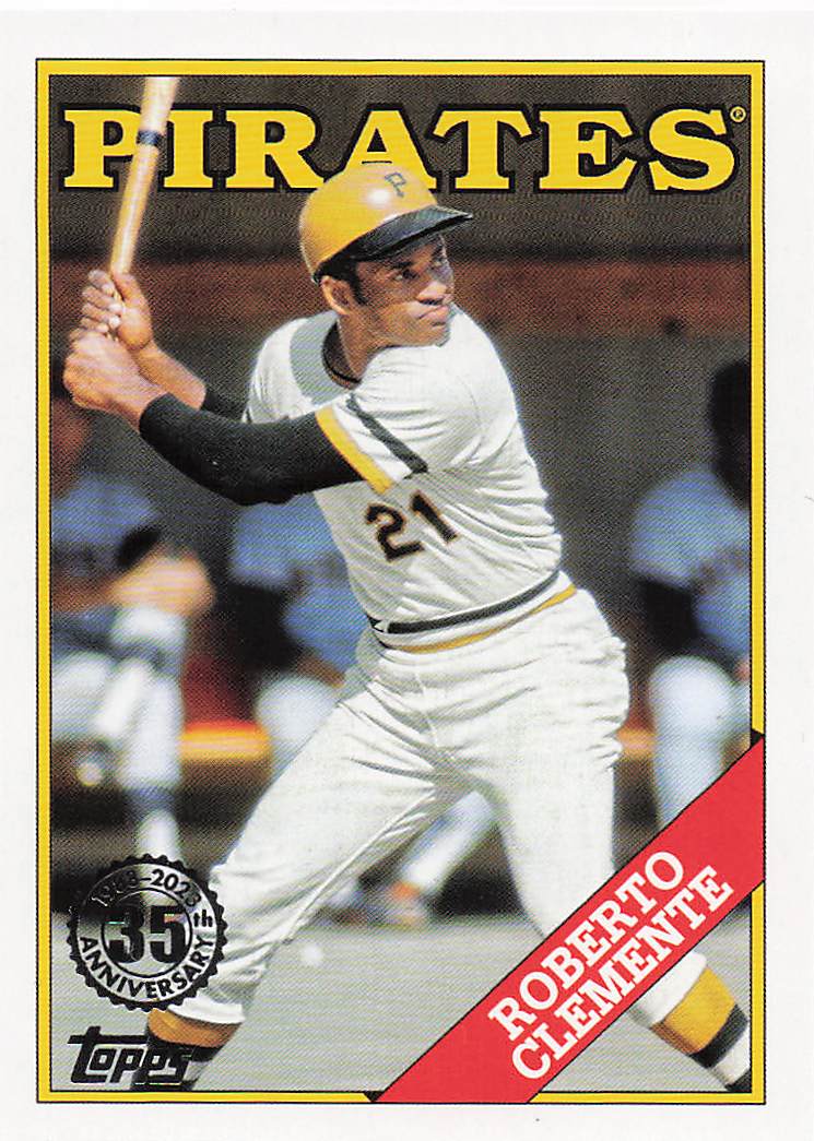 2023 Topps Baseball 1988 Topps Baseball Roberto Clemente #2T88-46
