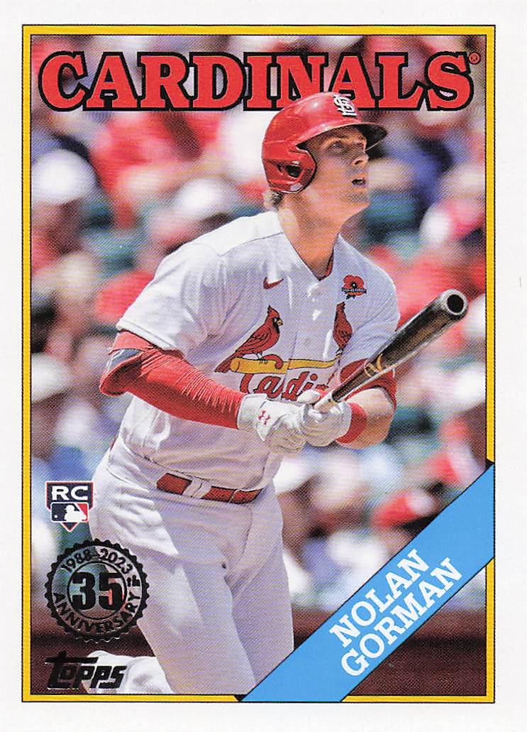 2023 Topps Baseball 1988 Topps Baseball Nolan Gorman #T88-97
