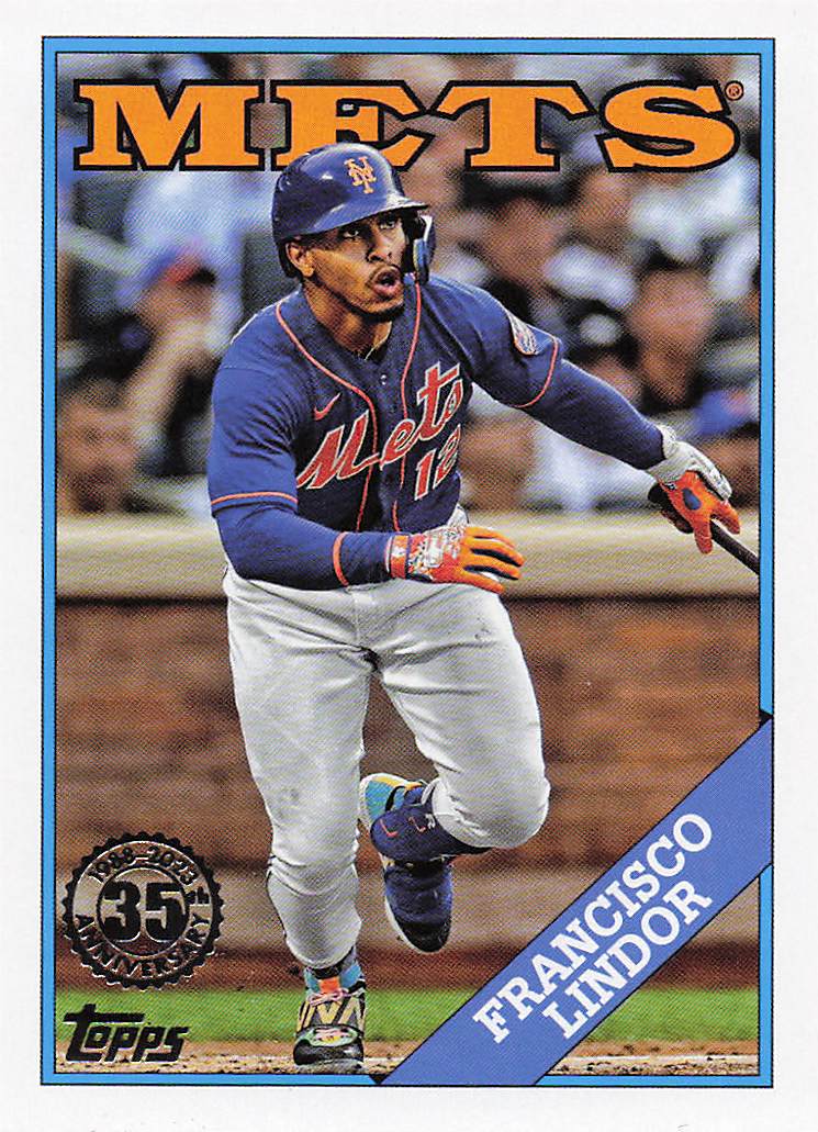 2023 Topps Baseball 1988 Topps Baseball Francisco Lindor #T88-36