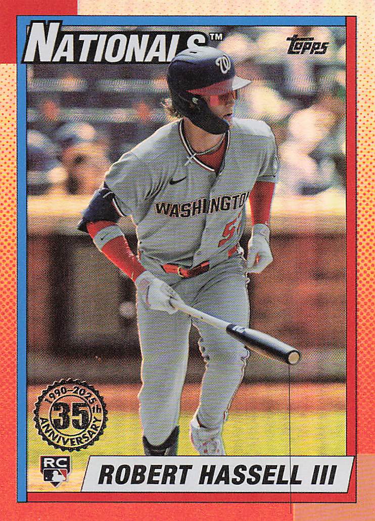 2025 Topps Update Baseball 1990 Topps Robert Hassell III #U90-41