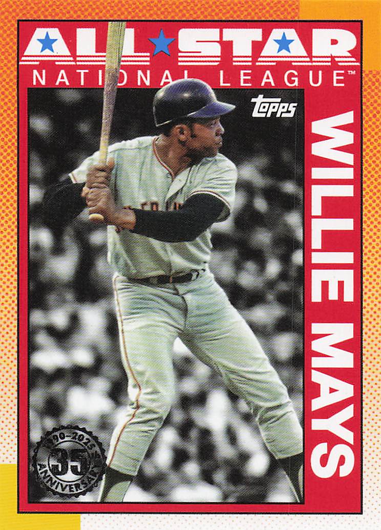 2025 Topps Baseball 1990 Topps All-Stars Willie Mays #90AS-30a