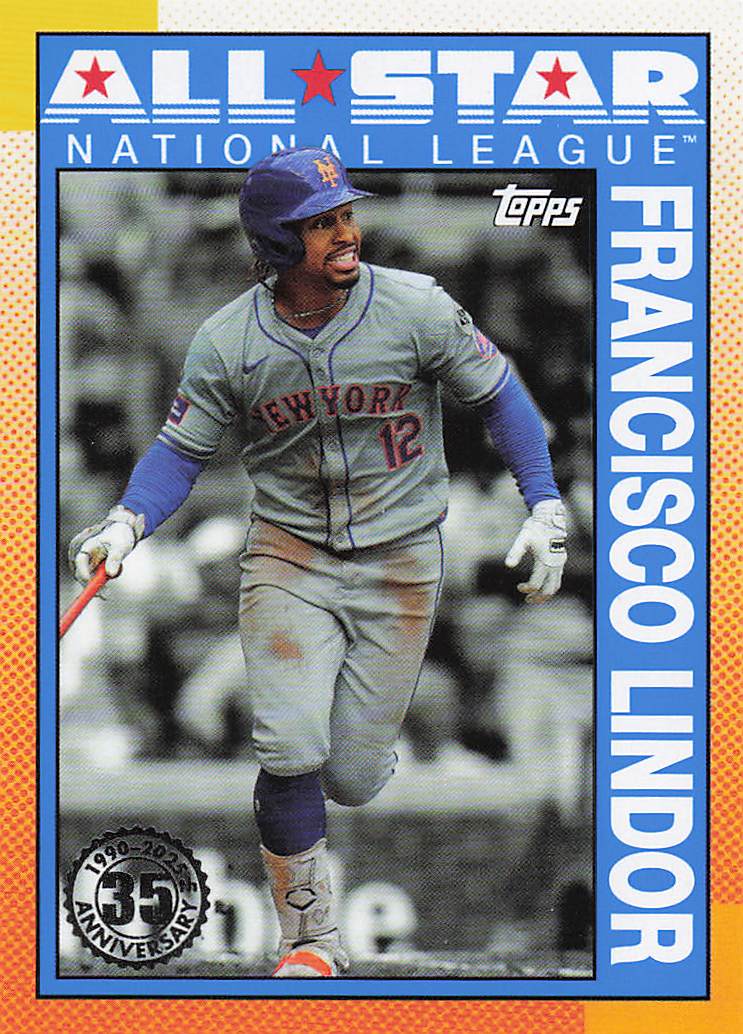 2025 Topps Baseball 1990 Topps All-Stars Francisco Lindor #90AS-35b