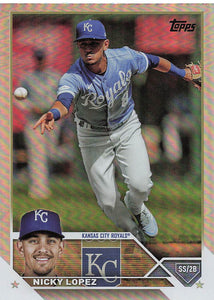 2023 Topps Update Baseball Rainbow Foil Nicky Lopez #US151