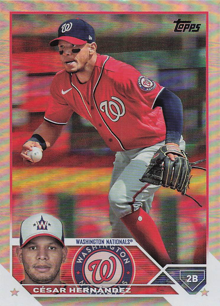 2023 Topps Baseball Rainbow Foil Cesar Hernandez #244