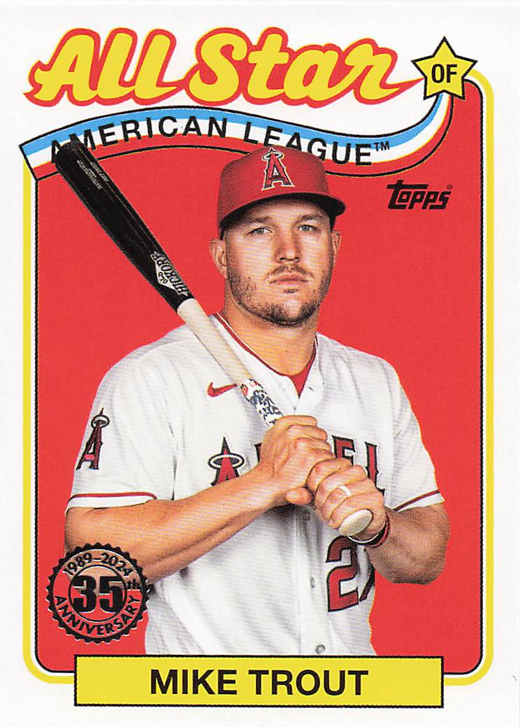 2024 Topps Baseball 1989 Topps All-Stars Mike Trout #89ASB-50