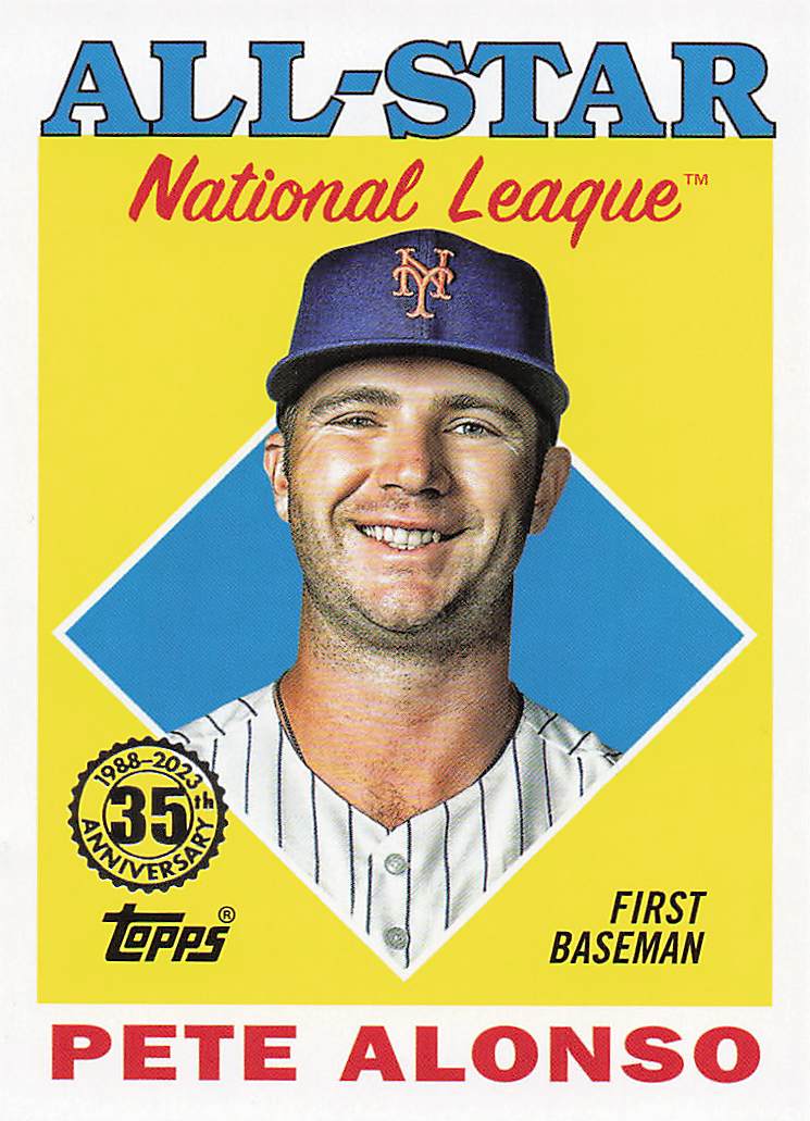 2023 Topps Baseball 1988 Topps All-Stars Pete Alonso #88AS-25
