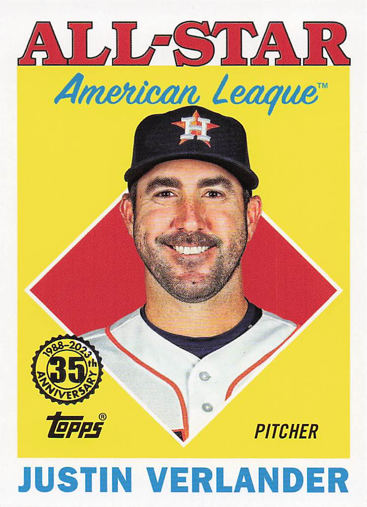 2023 Topps Baseball 1988 Topps All-Stars Justin Verlander #88AS-18