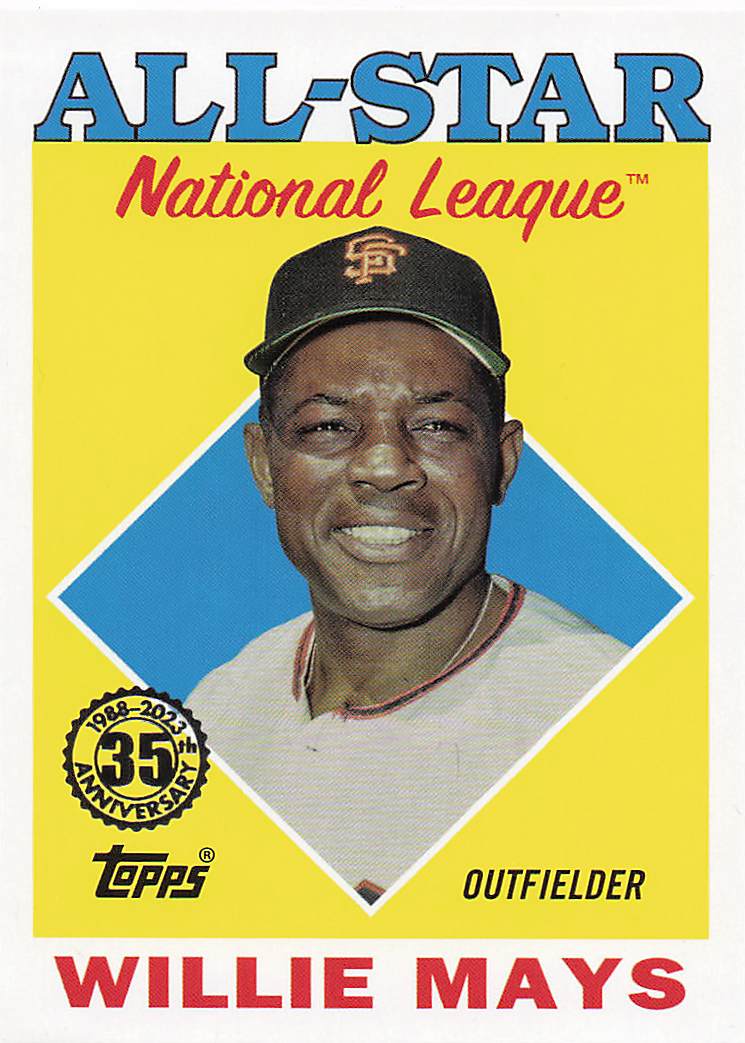 2023 Topps Baseball 1988 Topps All-Stars Willie Mays #88AS-38