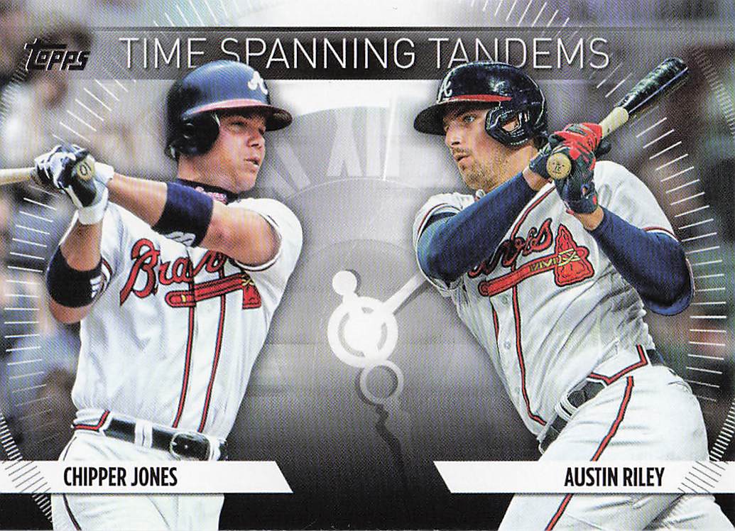 2023 Topps Update Time Spanning Tandems Chipper Jones / Austin Riley #TS-27