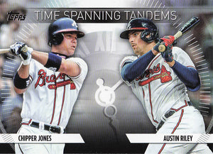 2023 Topps Update Time Spanning Tandems Chipper Jones / Austin Riley #TS-27