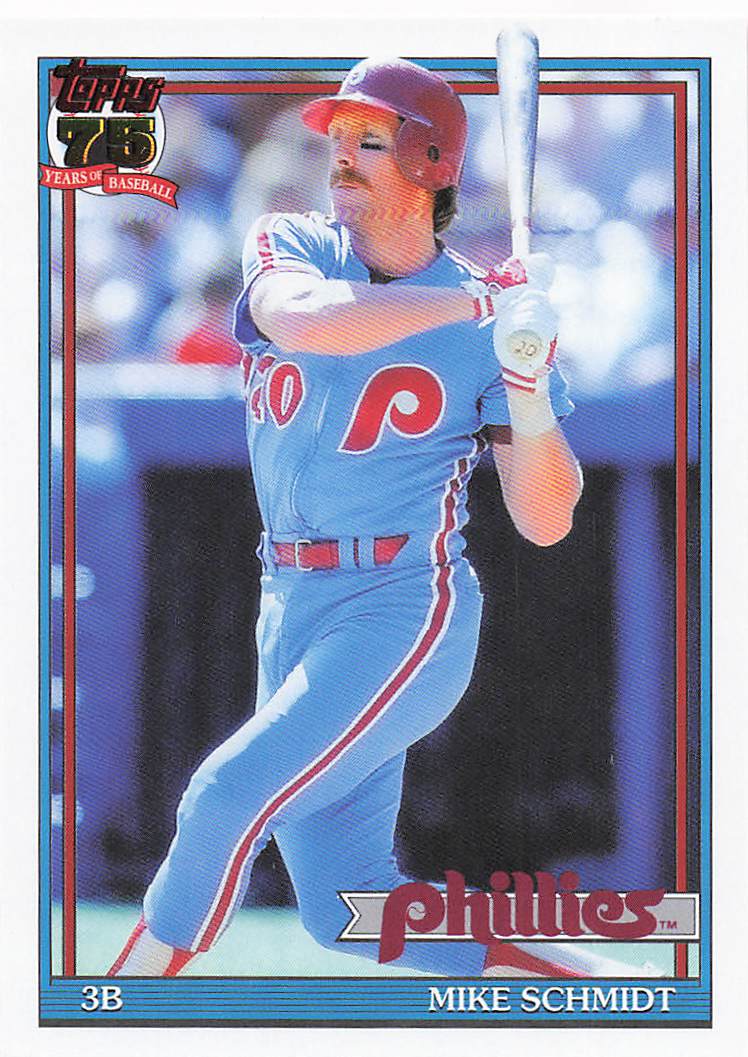 2026 Topps Baseball 1991 Topps Baseball Mike Schmidt #T91-72