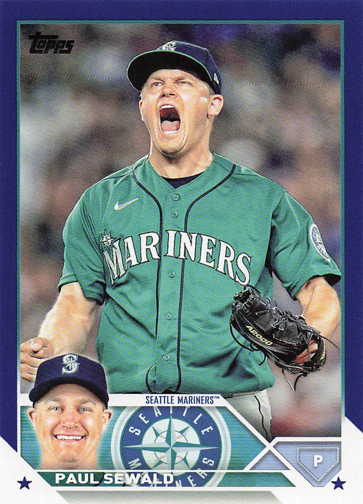 2023 Topps Baseball Royal Blue Paul Sewald #207