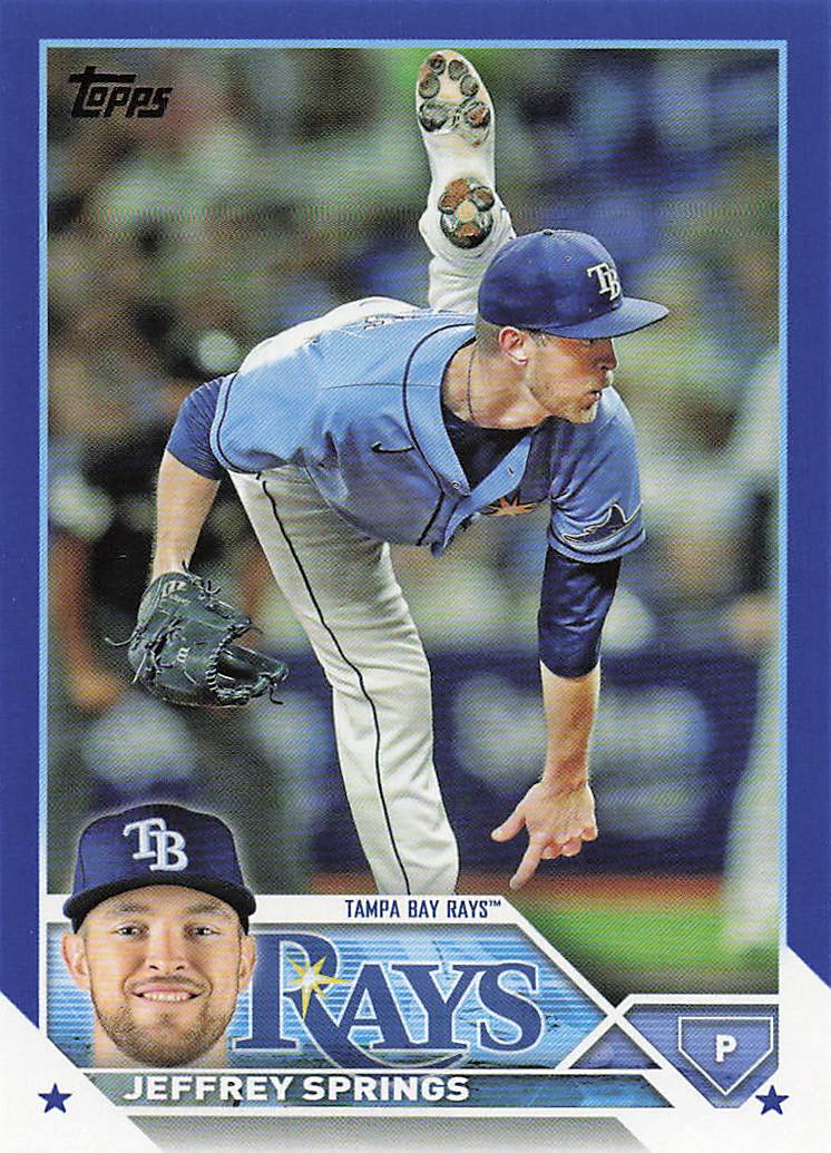 2023 Topps Baseball Royal Blue Jeffrey Springs #12