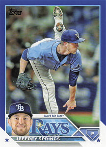 2023 Topps Baseball Royal Blue Jeffrey Springs #12