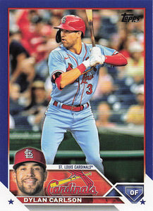 2023 Topps Baseball Royal Blue Dylan Carlson #624