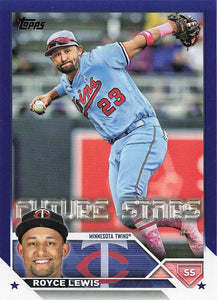 2023 Topps Baseball Royal Blue Royce Lewis #451