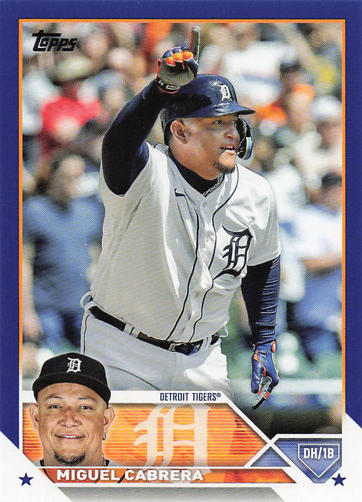 2023 Topps Baseball Royal Blue Miguel Cabrera #24